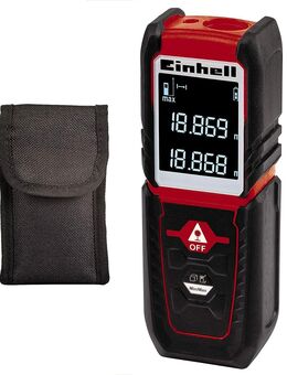 Einhell Laser-Distanzmesser TC-LD 25 (bis 25 m, Messreferenz Vorder- o. Hinterkante, Dauermessung, Abschaltautomatik, Safety-Funktion, inkl. Tasche) - Wuppertal