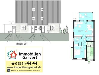 Neubau attraktiver Eigentumswohnungen in einem Doppelhaus in Gescher!