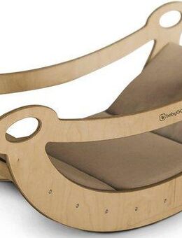 BabyGo Wippe Woodland Bogenwippe, Seesaw mit Polstereinlage Made in Europe