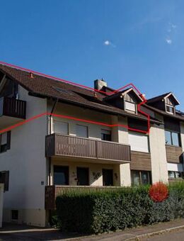 Modern im ländlichen Stil - Dachstudio mit 2 Zimmern und 2 Balkonen am Ortsrand von Lenting - Lenting