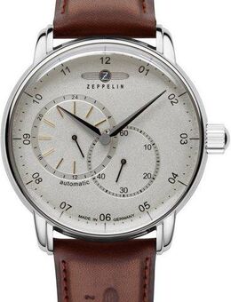 ZEPPELIN Automatikuhr New Captain´s Line 8662-1, Mechanische Uhr, Armbanduhr, Herrenuhr, Lederarmband, Made in Germany