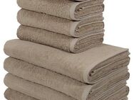 my home Handtuch Set Merida, 4 Duschtücher (70x140cm), 4 Handtücher (50x100cm), Frottier (8-St), kuschelig weich, 100% Baumwolle
