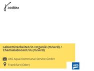 Labormitarbeiter/in Organik (m/w/d) / Chemielaborant/in (m/w/d) - Frankfurt (Oder)