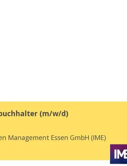 Kreditorenbuchhalter (m/w/d) - Essen