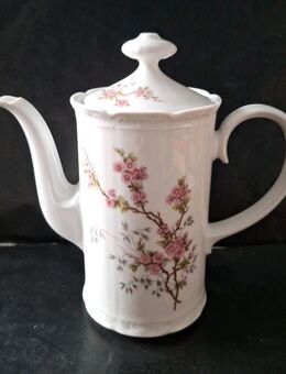 Mitterteich Porzellan Kaffeekanne Teekanne Kanne 1Liter Deckel Höhe 23cm Blumen - Essen