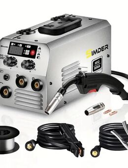 140A 2-in-1 MIG MMA Fülldraht-Schweißgerät, IGBT-Inverter, 220V Steckdose, Eurostecker, mit Elektrodenhalter - Wuppertal