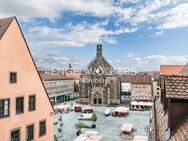 Exklusive Maisonette-Wohnung mit großer Dachterrasse und Blick auf den Hauptmarkt - Nürnberg