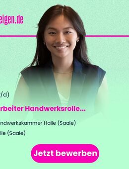 Mitarbeiter Handwerksrolle (m/w/d) - Halle (Saale)