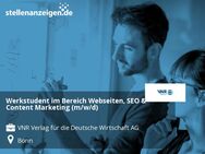 Werkstudent im Bereich Webseiten, SEO & Content Marketing (m/w/d) - Bonn
