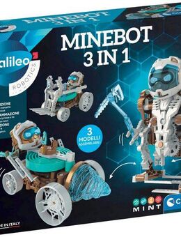 Clementoni® Roboter Galileo Robotics, MineBot 3in1, Made in Europe