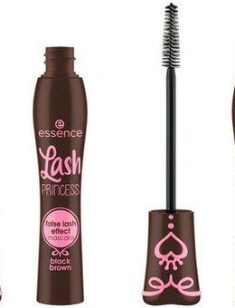 Essence Mascara Lash PRINCESS false lash effect mascara black brown, 3-tlg., Dramatisches Volumen und Pflege durch pflanzliches Wachs!