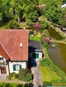 Frst. Fachwerkvilla auf Parkgrundstück mit Bach, Teichen, kl. Wald in Lev.-Steinbüchel! - Leverkusen