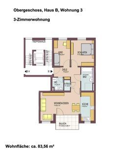 3 Zimmer Wohnung mit Balkon in TOP Lage inkl. Aufzug - Freiburg (Breisgau)
