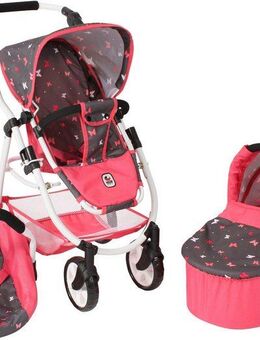 CHIC2000 Kombi-Puppenwagen Emotion 2.0, Butterfly, inkl. Babywanne, Sportwagenaufsatz und Autositz