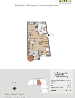 Whg. 14 - schöne 2-Zi-Whg. im 2.OG mit Loggia - Tag der Offenen Tür am 29.11.2025 - 13-16 Uhr - Weißbach (Baden-Württemberg)