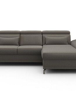 sit&more Ecksofa Cabrio L-Form, B: 295 cm, mit Sitztiefen-, Arm- & Kopfteilverstellung, 2 Nierenkissen, Federkern, optional Bettfunktion und Stauraum