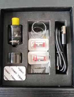 Uwell Whirl II Verdampfer *NEU* 3 Coils0,6ohm (DL) 1 Coil1,8ohm (MTL), 2 Ersatzgläser & 2 Dichtungskits, Ladekabel - Welver