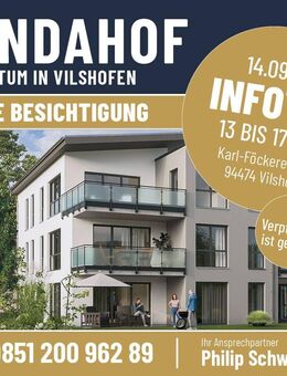 *NEUBAU* Erdgeschosswohnung mit sonniger Terrasse in Vilshofen - Ihr neues Zuhause wartet! - Vilshofen (Donau)