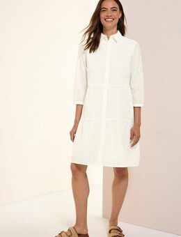 CECIL Midikleid mit Lochstickerei und Volants