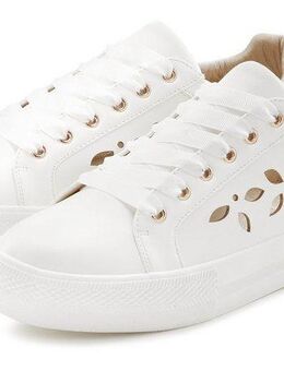 LASCANA Sneaker mit kleinen Cut-Outs, Schnürhalbschuhe, Freizeitschuhe VEGAN