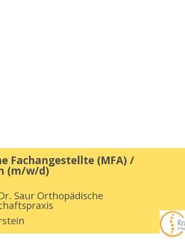 Medizinische Fachangestellte (MFA) / Arzthelferin (m/w/d) - Idar-Oberstein