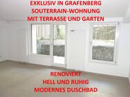 EXKLUSIV IN GRAFENBERG SOUTERRAIN GARTEN-TERRASSENWOHNUNG SEHR RUHIG RENOVIERT MODERNES DUSCHBAD - Düsseldorf