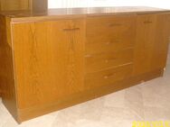 1x Flur-Garderoben Schrank und 1x Long Sideboard in Nussbaumfarbe - Georgenberg