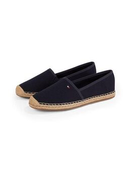 Tommy Hilfiger FLAG CANVAS ESPADRILLE Espadrille, Slipper, Flats, Bequemschuh mit Bastbezug und Ziernähten
