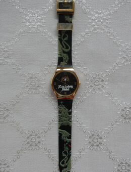 König Ludwig Dunkel Armbanduhr Uhr Quartz Stainless Steel gold schwarz - Niddatal