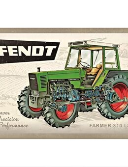 Schönes Fendt Farmer 310 Blechschild Traktor Landwirtschaft Schlepper Bauer 20x30 cm - Berlin