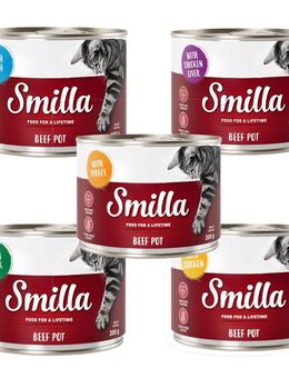 Smilla Rindtöpfchen 6 x 200 g - Mixpaket (4 Sorten)