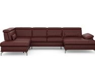 sit&more Wohnlandschaft Cabrio U-Form, mit Sitztiefenverstellung, Arm- und Kopfteilverstellung, 3 Nierenkissen, Federkern, optional Bettfunktion und Stauraum