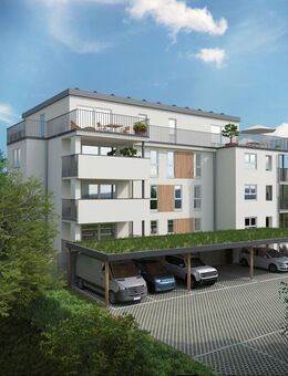 Neubauvorhaben Effizienzhaus 40 Wohnen mit Zukunft Bisingen, Bahnhofstraße 11 Wohnungen mit Carportanlage - Bisingen