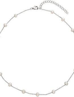 Adriana Perlenkette Schmuck Geschenk Silber 925 Halskette La Maddalena, L49, Made in Germany - mit Süßwasserzuchtperle