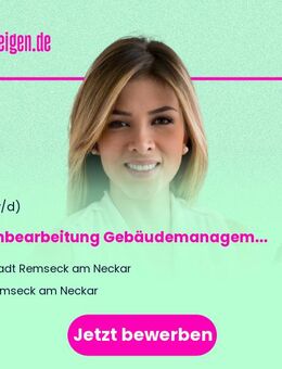 Sachbearbeitung Gebäudemanagement in Teilzeit (m/w/d) - Remseck (Neckar)