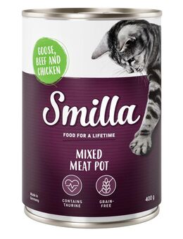 Smilla Multifleischtöpfchen 6 x 400 g - Gans, Rind und Hühnchen