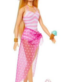 Barbie Anziehpuppe Blonde mit Badeanzug und Strand-Accessoires