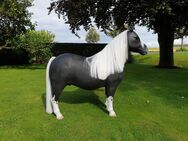 Deko Shetland Pony, "Billy", 162cm, belastbar bis 100kg, Kunsthaare, HAEIGEMO, HORSE, PFERD Artikel-Nr.: 2973 - Heidesee