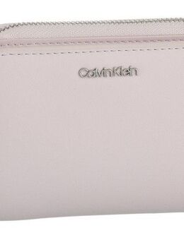 Calvin Klein Geldbörse CK MUST MD ZIP AROUND W/ FLAP, Geldbeutel, Damen Portemonnaie mit Logo-Schriftzug