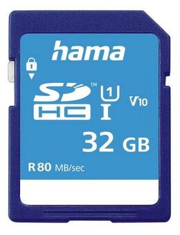 Hama SD Karte, Memory Fast, Class 10 UHS-I Speicherkarte (32 GB, UHS-I Class 10)