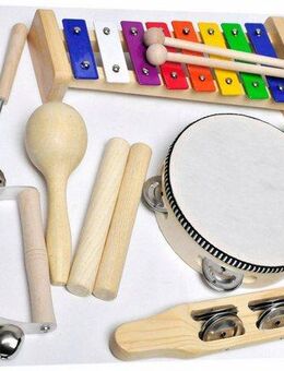 Clifton Trommel 9 teiliges Kinder Percussion Set mit CD,Set, 9-St.