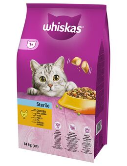 Whiskas 1+ Sterile Huhn - Sparpaket: 2 x 14 kg