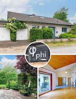 PHI AACHEN - Freistehendes Galeriehaus mit Sonnengrundstück und Garagen in Monschau-Imgenbroich! - Monschau