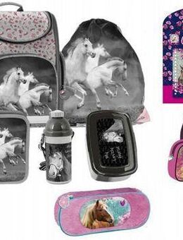 Horse Schulranzen Tornister Schultasche XXL Set Federtasche Mädchen Set2536 - Wuppertal