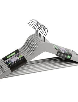 KESPER® Kleiderbügel Formkleiderbügel, 8er Set, FSC, (Set, 8-tlg), mit rutschfestem Hosensteg und praktischen Rockkerben