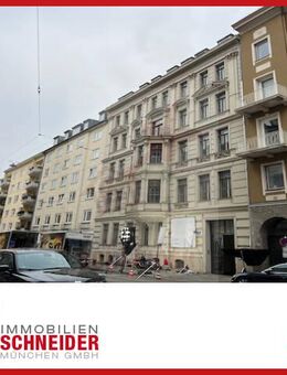 IMMOBILIEN SCHNEIDER - Lehel- traumhaft schöne 1 Zi-Wohnung mit Wohnküche und Holzdielenboden - München