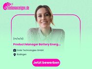 Product Manager (m/f/x) Battery Energy Storage Systems (BESS) - Hanau (Brüder-Grimm-Stadt)