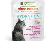 5 + 1 gratis! 6 x 50 g Almo Nature HFC Hydration Help - Lachsbrühe mit Lachsfilet
