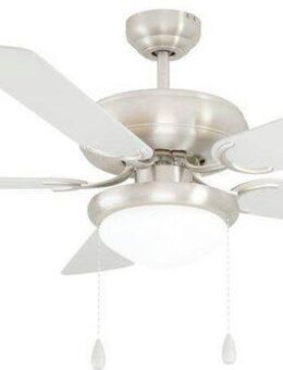 EGLO LED Deckenleuchte BALLINA Deckenventilator, Ventilatorfunktion, Leuchtmittel wechselbar, Deckenlampe, Ventilator mit Licht, Zugkette, Wendeflügel, Ø 132cm