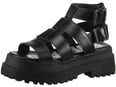Buffalo PLUTO GLD Sandalette, Plateausandale, Festival-Sandale mit verstellbaren Schnallen in 00000
